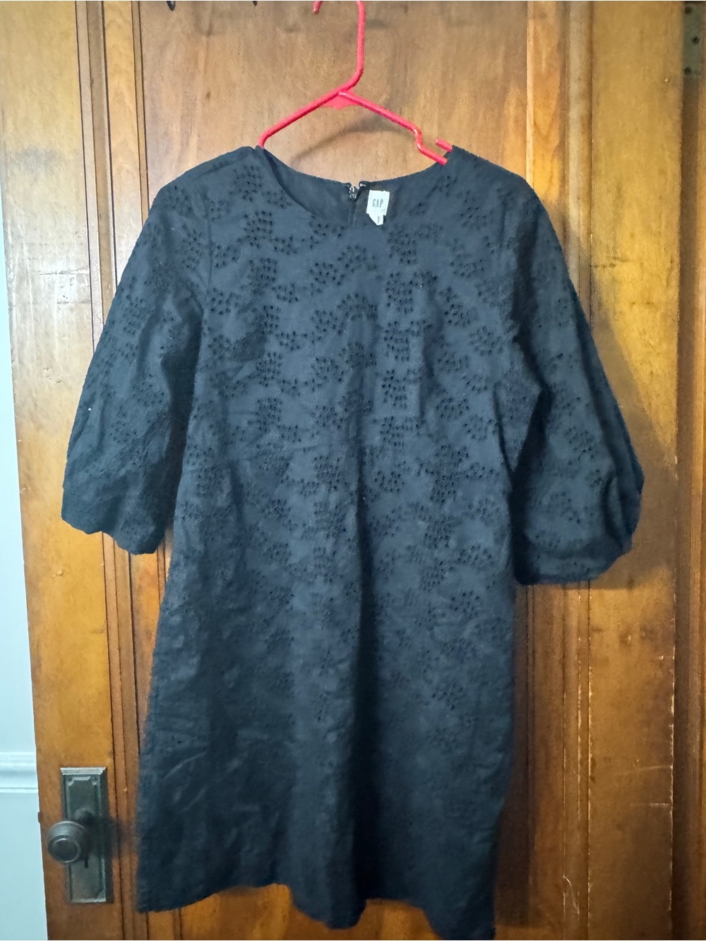 GAP Black Dress with Eyelet Detail
